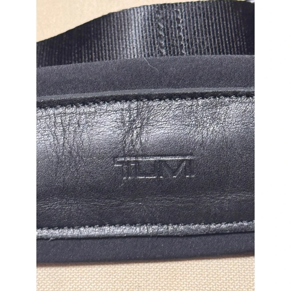 Tumi Black Ballistic Nylon Laptop Briefcase Messenger‎ Bag with Str
